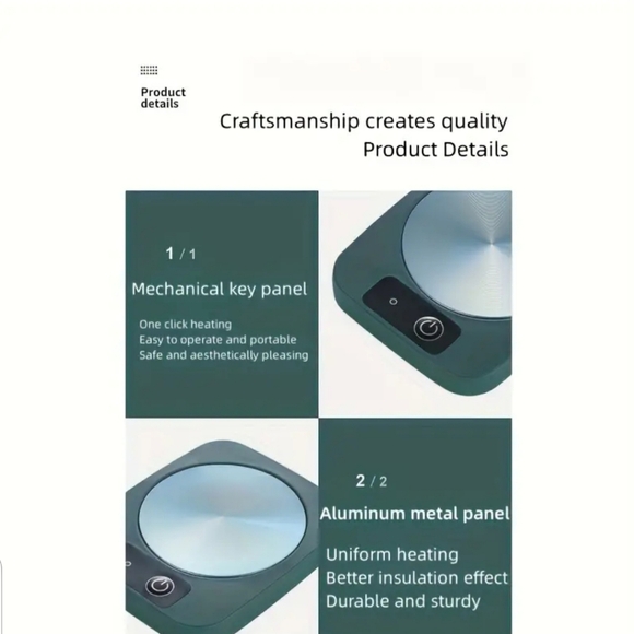 Pink Coffee Mug Warmer - Rectangular - Picture 4 of 13